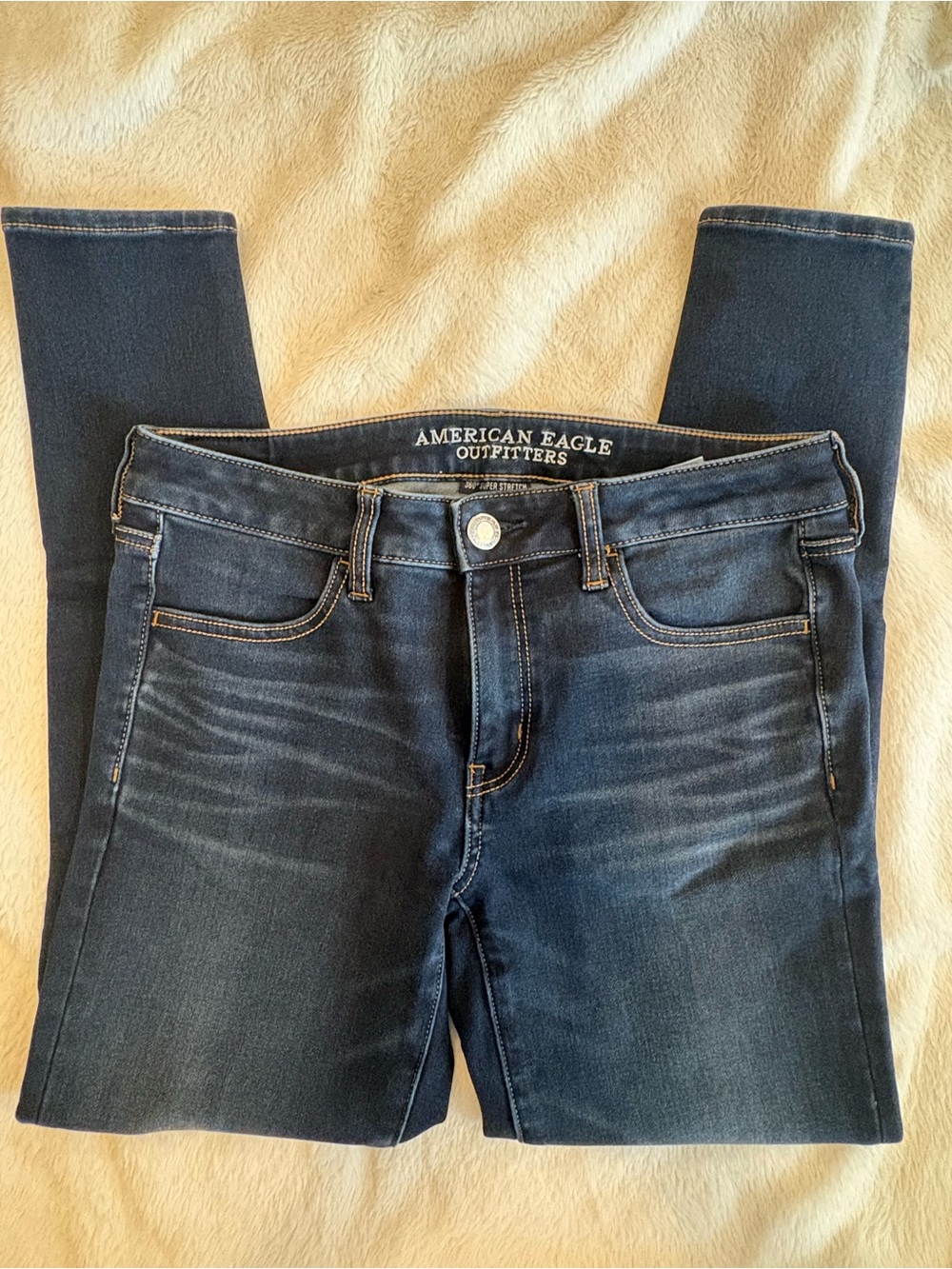 American Eagle Outfitters Dark Blue Skinny Jeans - Picture 2 of 4